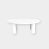 Globe West Coffee Tables 95Dia x H32cm Globe West Amara Round Leg Coffee Table, White Marble (7649820082425)