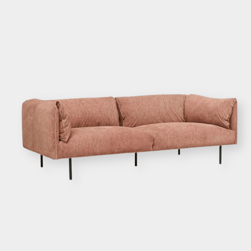 Globe West Sofas Globe West Felix Fold 3 Seater Sofa- Rust (7591397425401)