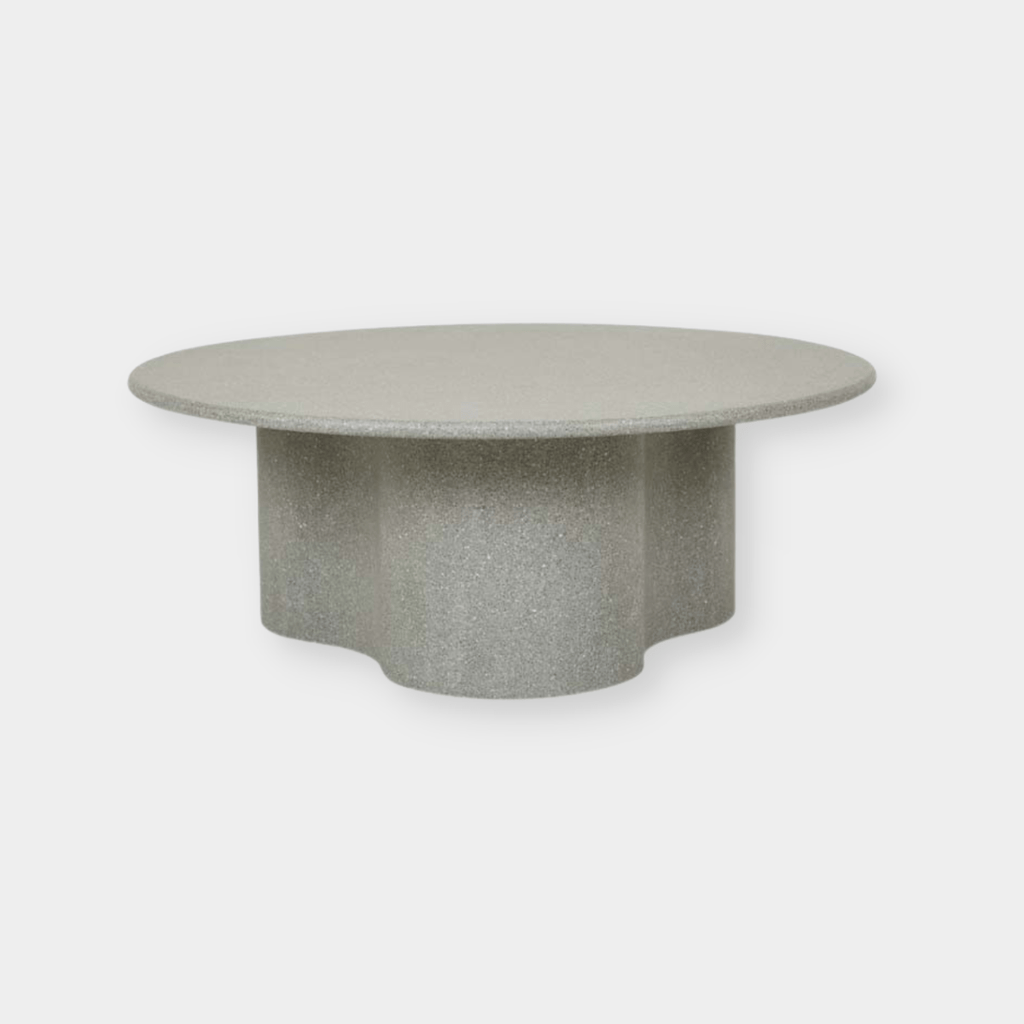 Globe West Coffee Tables Globe West Artie Outdoor Wave Coffee Table, Sage Speckle (7887442837753)